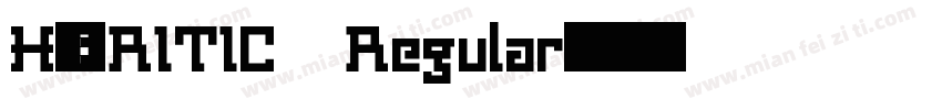 H_CRITIC Regular字体转换